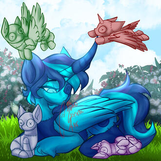 Fullbody, fullcolor+PonyPlush